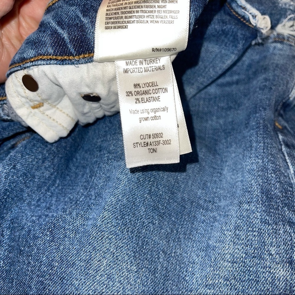 AGOLDE Toni Mid Rise Straight Distressed Ankle Jeans 27 - Picture 10 of 11